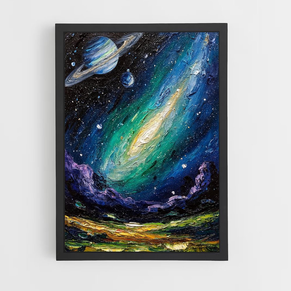 Poster sublime d'art cosmique – affiche Art spatial (vue 2)